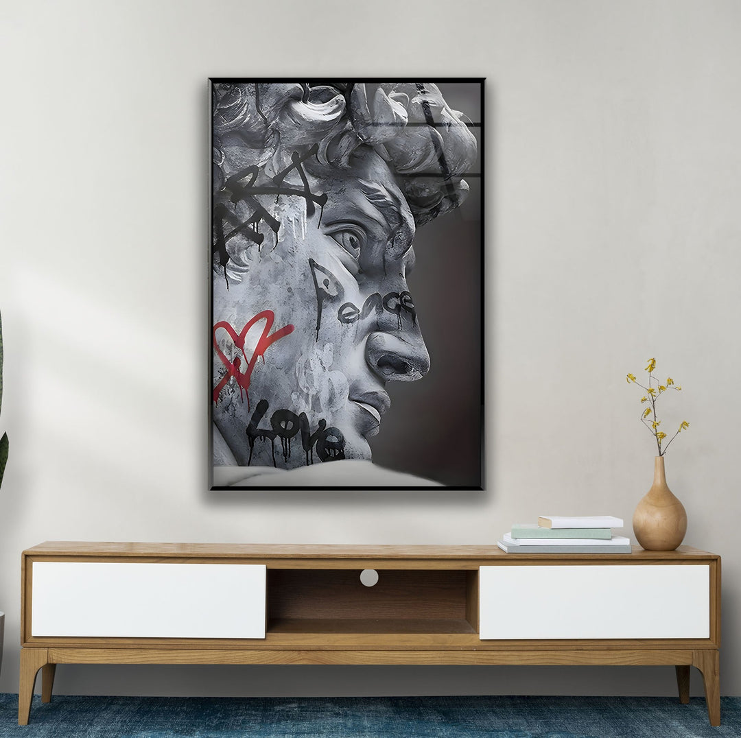 Marble Design Art Glass Wall Art glass art painting, glass art for the Wall
