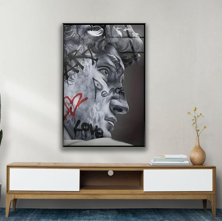 Marble Design Art Glass Wall Art glass art painting, glass art for the Wall
