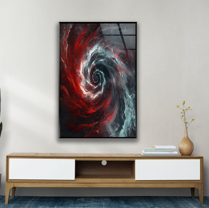 Schwarzes Loch, Wirbel, Glaswandkunst