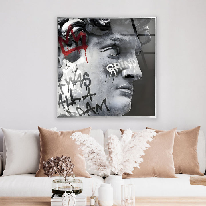Marble Face Art Glass Wall Art glass pictures for Wall, glass prints wall art
