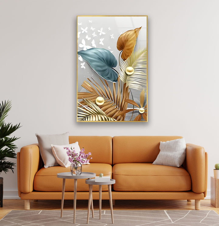 Boheme Art Brown Flower Glass Wall Art art glass wall art, glass wall art pictures
