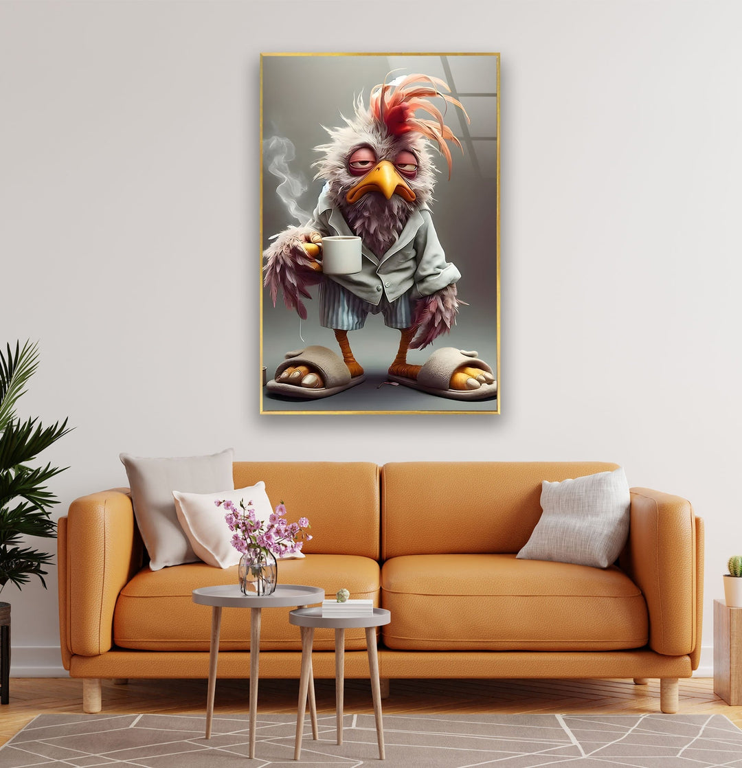 Lazy Rooster Glass Wall Art glass image printing, glass prints from photos
