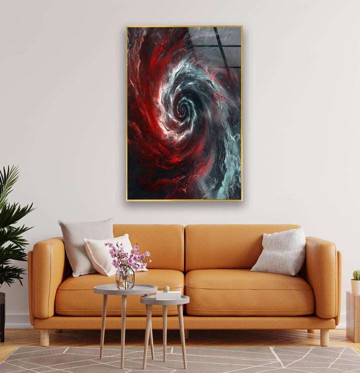 Schwarzes Loch, Wirbel, Glaswandkunst
