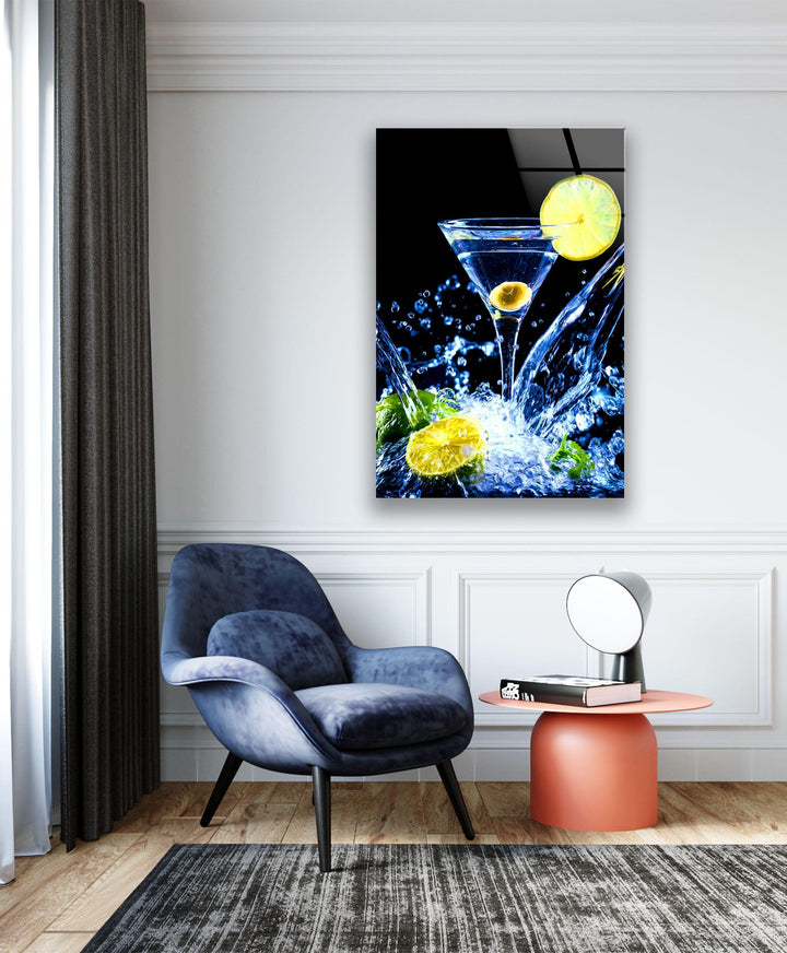 Cocktail-Getränke-Glas-Wandkunst