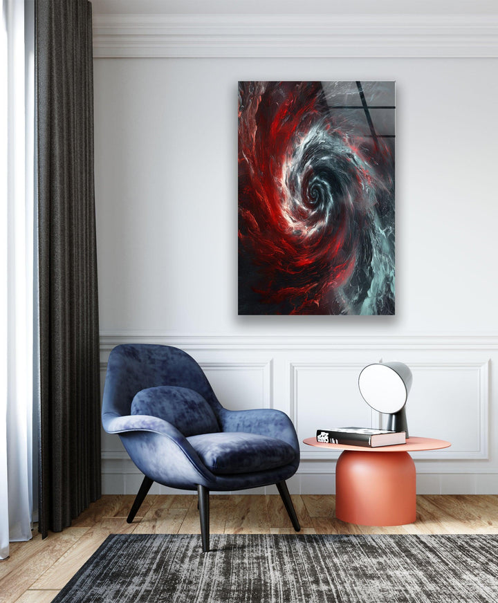 Schwarzes Loch, Wirbel, Glaswandkunst