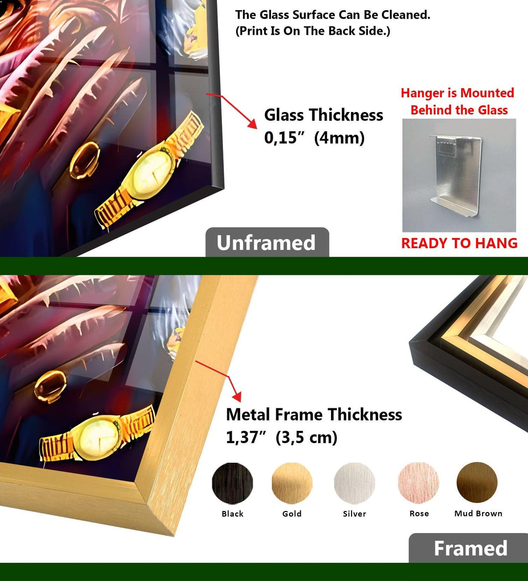 Coole reiche Affen-Wandkunst aus Glas