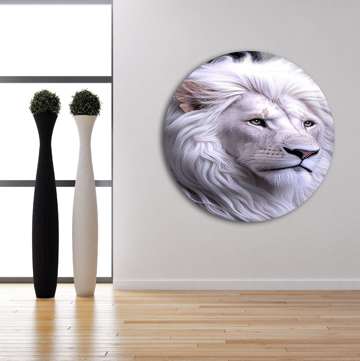 White King Lion Glass Wall Art glass photo prints, glass picture prints
