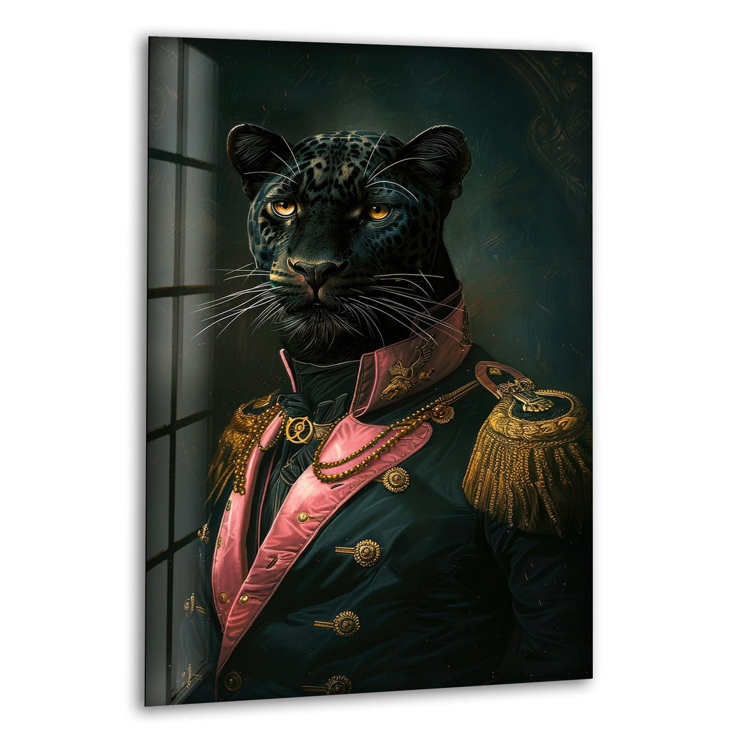 Puma Portrait Glass Wall Art custom glass photo prints, large glass prints
