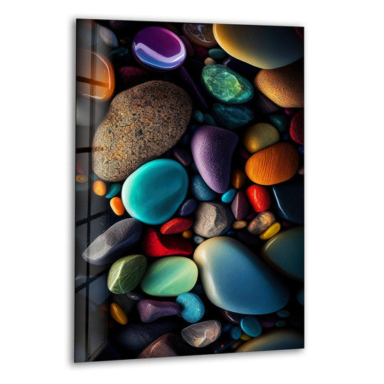 Sea Stones Cool Glass Art & Photo on Glass