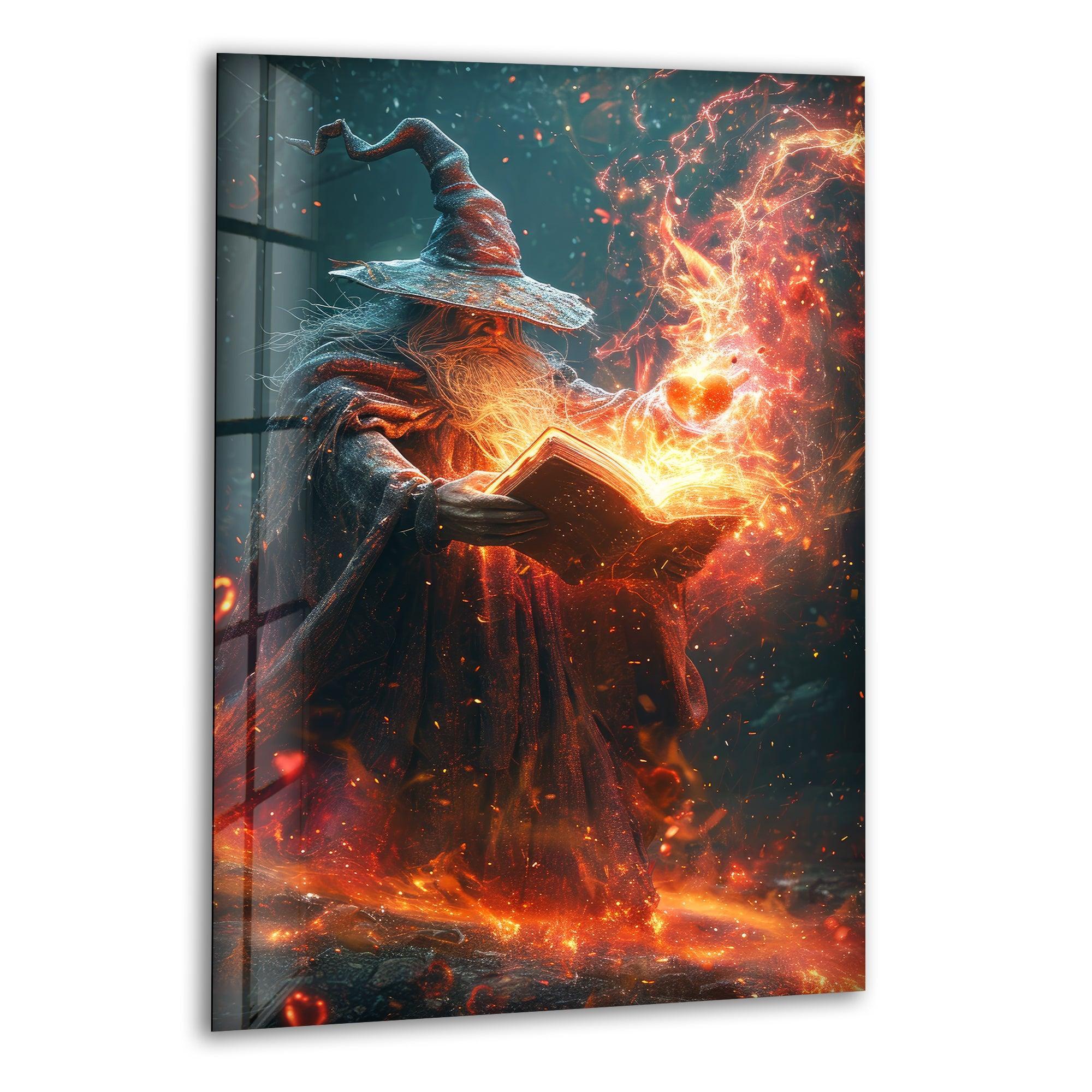 Wizard Casting a Spell Wall Art – Magical Decor – MyPhotoStation
