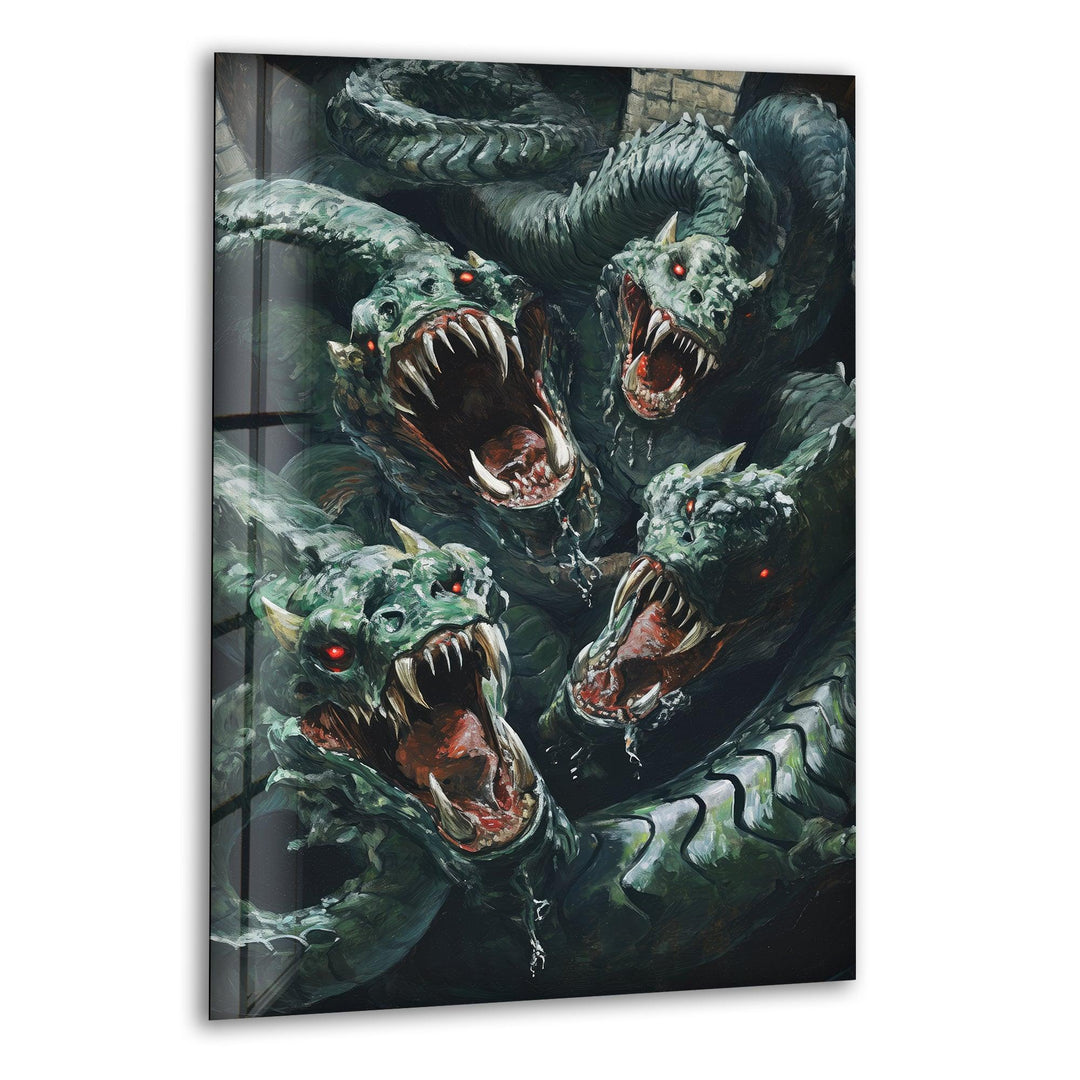 Hydra Glass Wall Art glass art painting, glass art for the Wall
