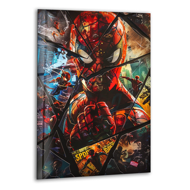 Spider-Man Movies Banners Glass Wall Art & Decor