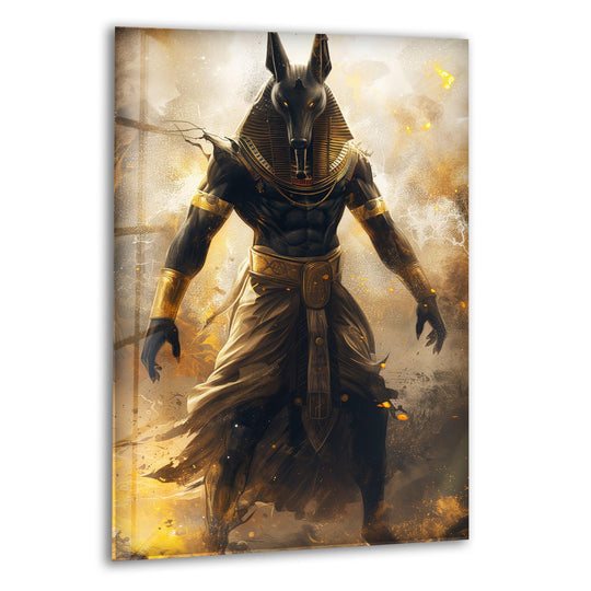 Curse Of Anubis Glass Wall Art, print on glass, glass printed photos