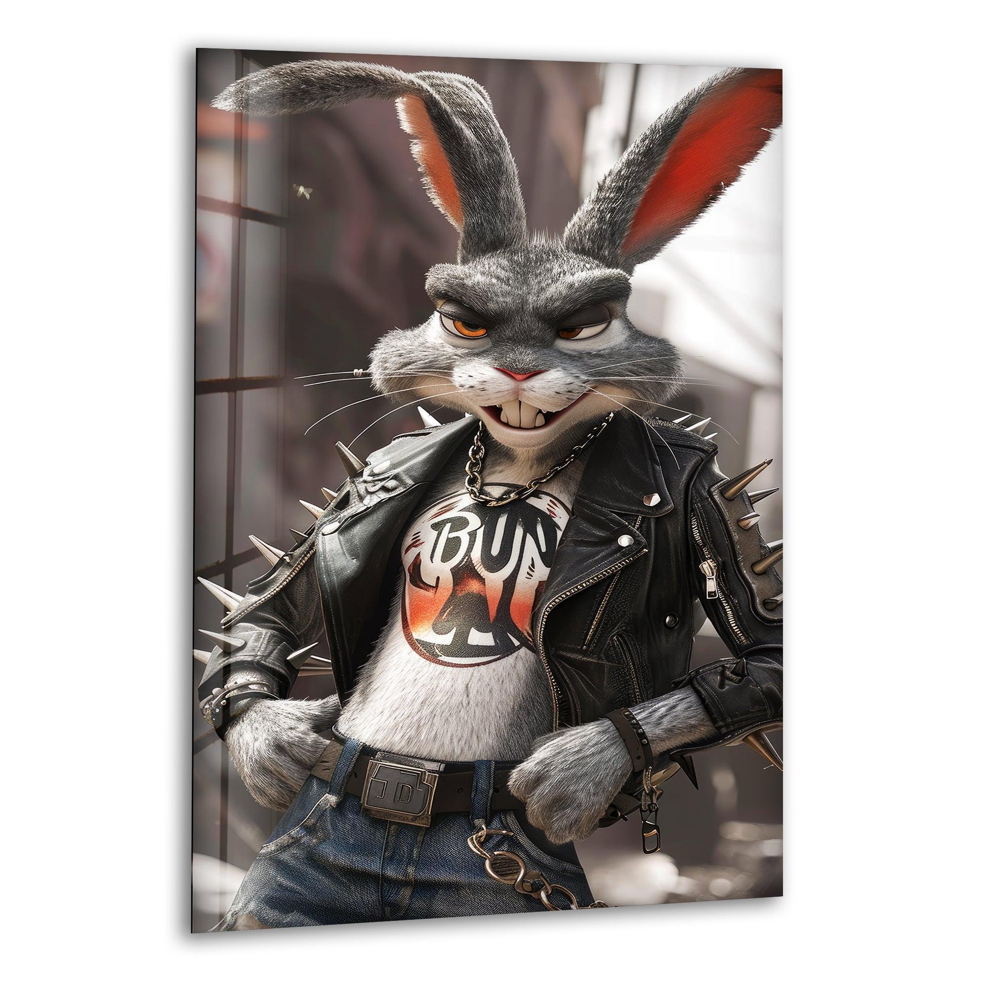 Gothic Rabbit Wall Art – Unique Glass Decor – MyPhotoStation