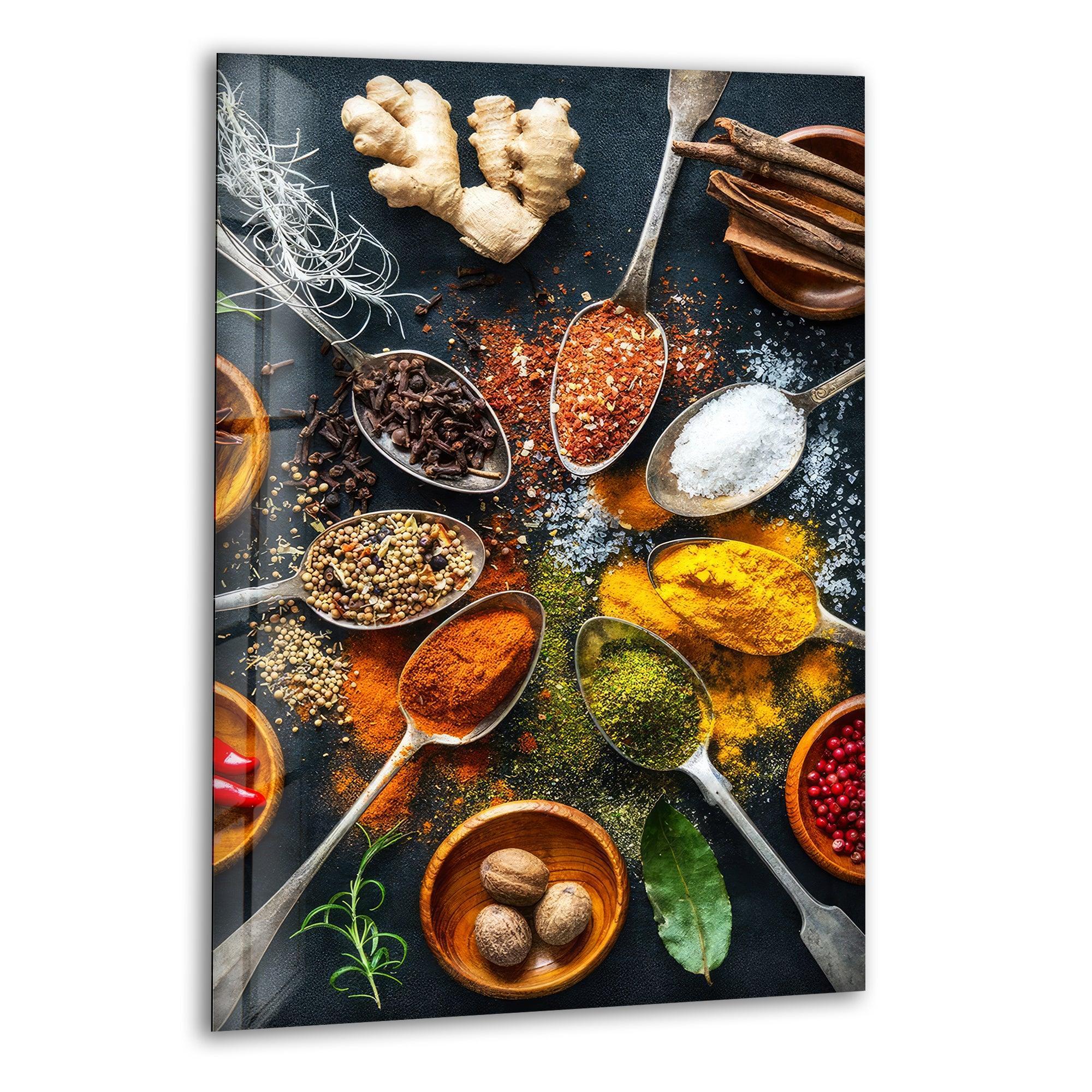 Indian Spices Wall Art – Vibrant Kitchen Accent – MyPhotoStation
