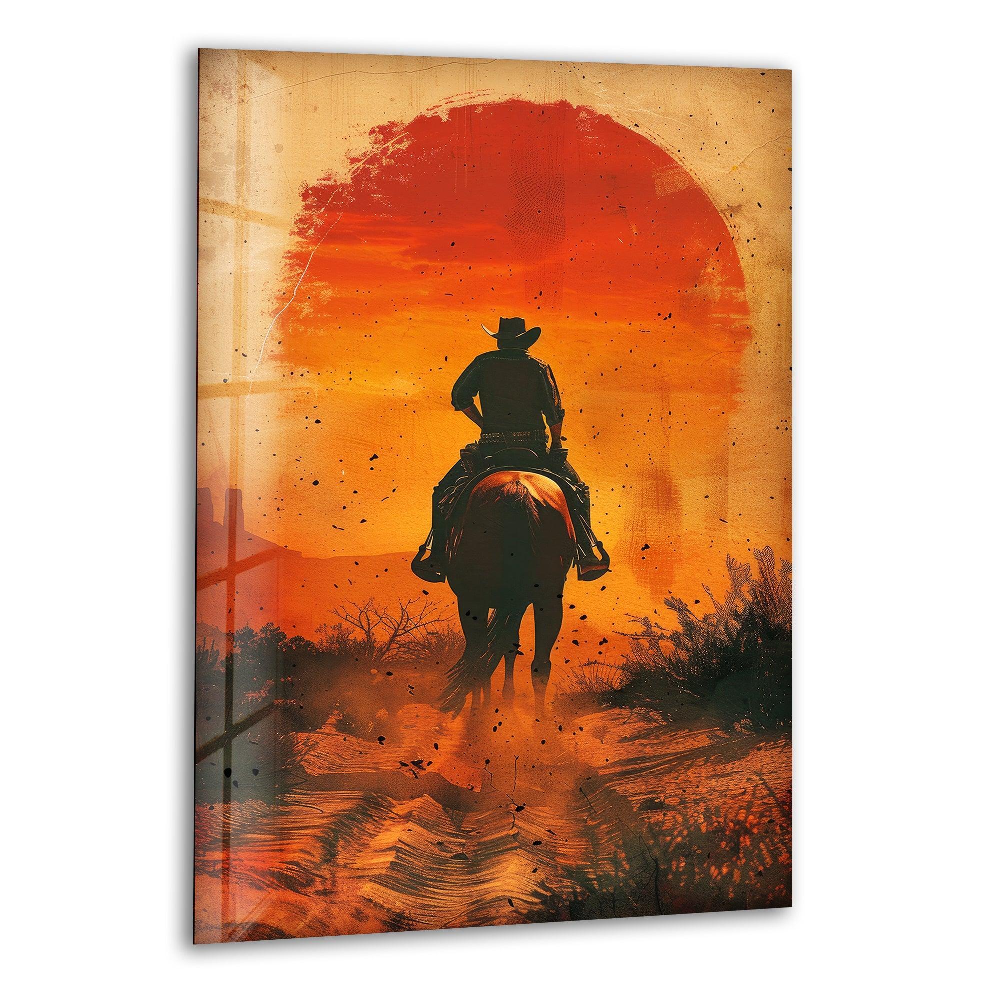 Quadro Su Tela Con Mucca, Stampa Artistica Retrò, Decorazione Parete Per Soggiorno, Camera Da Letto O Bagno, Tema Country, Dimensioni 30,5x40,6 Cm, Pronto Da Appendere