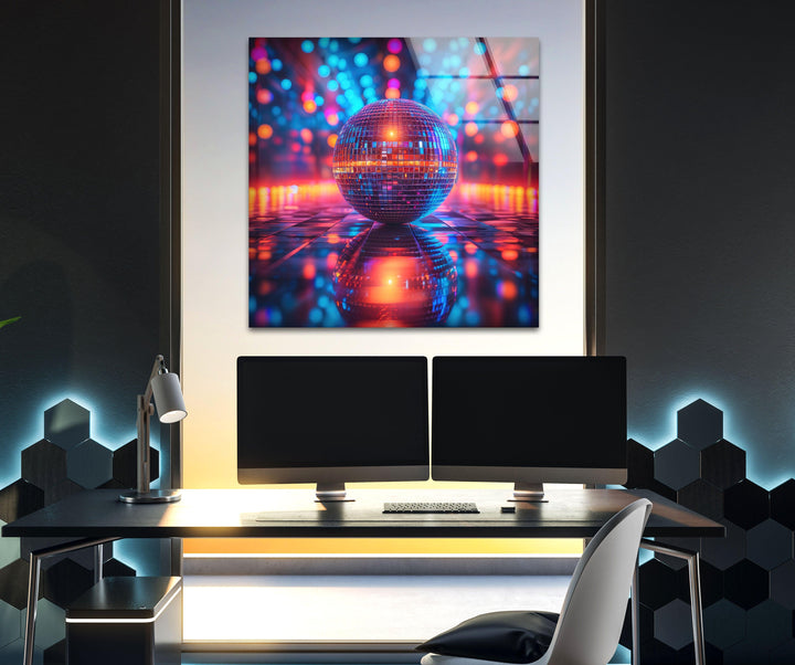 Disco Ball Tempered Glass Wall Art - MyPhotoStation