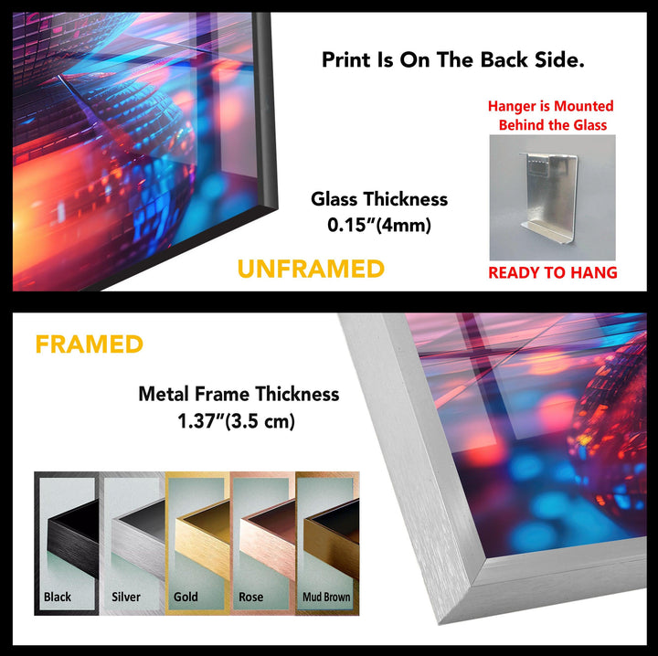 Disco Ball Tempered Glass Wall Art - MyPhotoStation