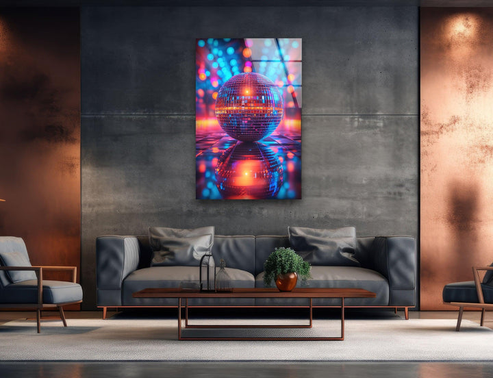 Disco Ball Tempered Glass Wall Art - MyPhotoStation