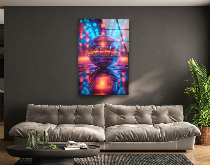 Disco Ball Tempered Glass Wall Art - MyPhotoStation