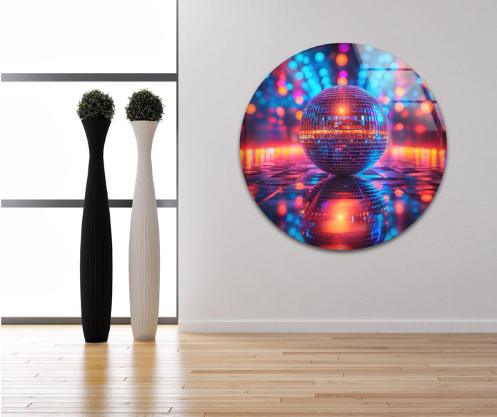 Disco Ball Tempered Glass Wall Art - MyPhotoStation