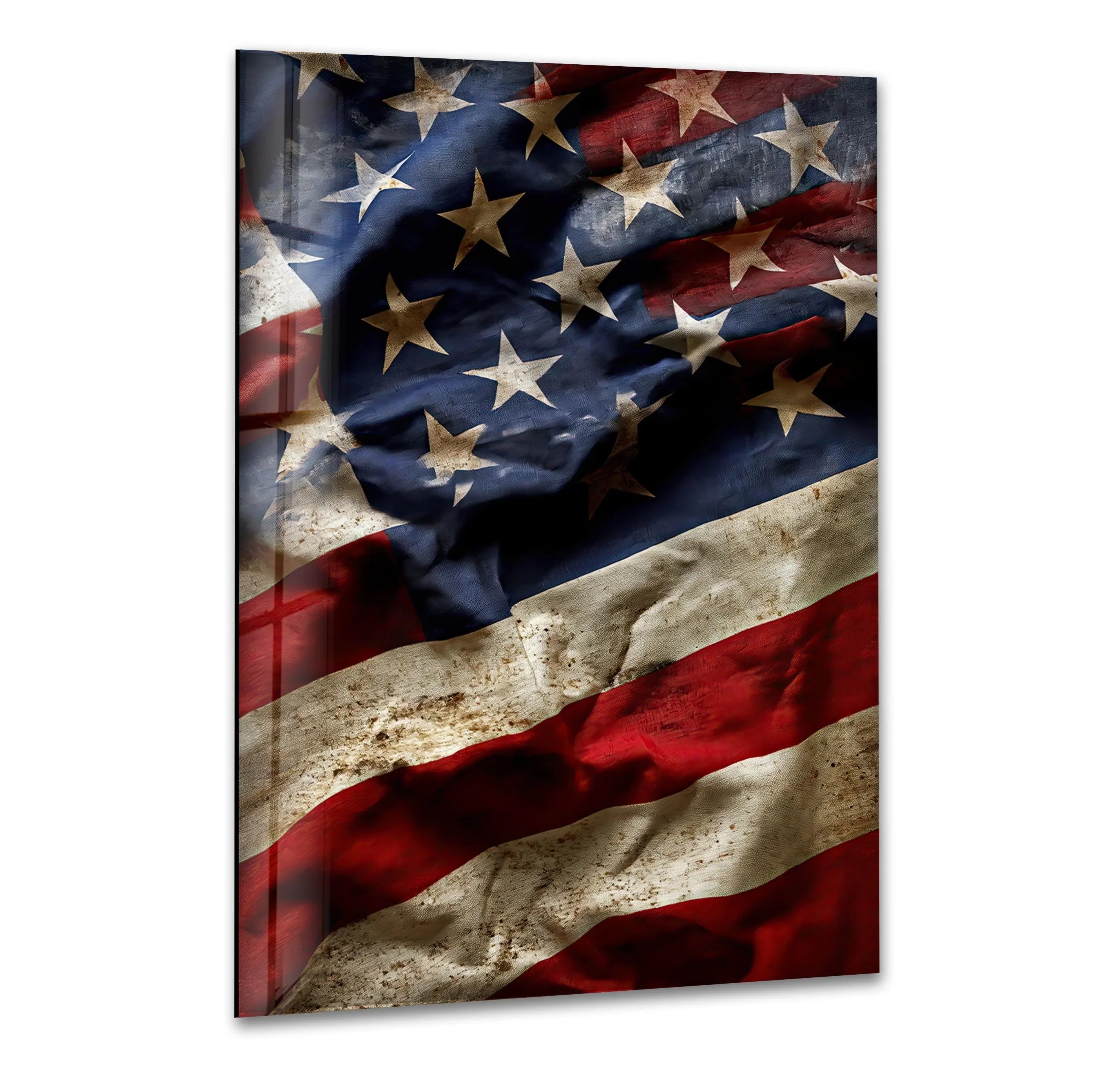 Old American Flag Wall Art – Timeless Patriot Decor – MyPhotoStation