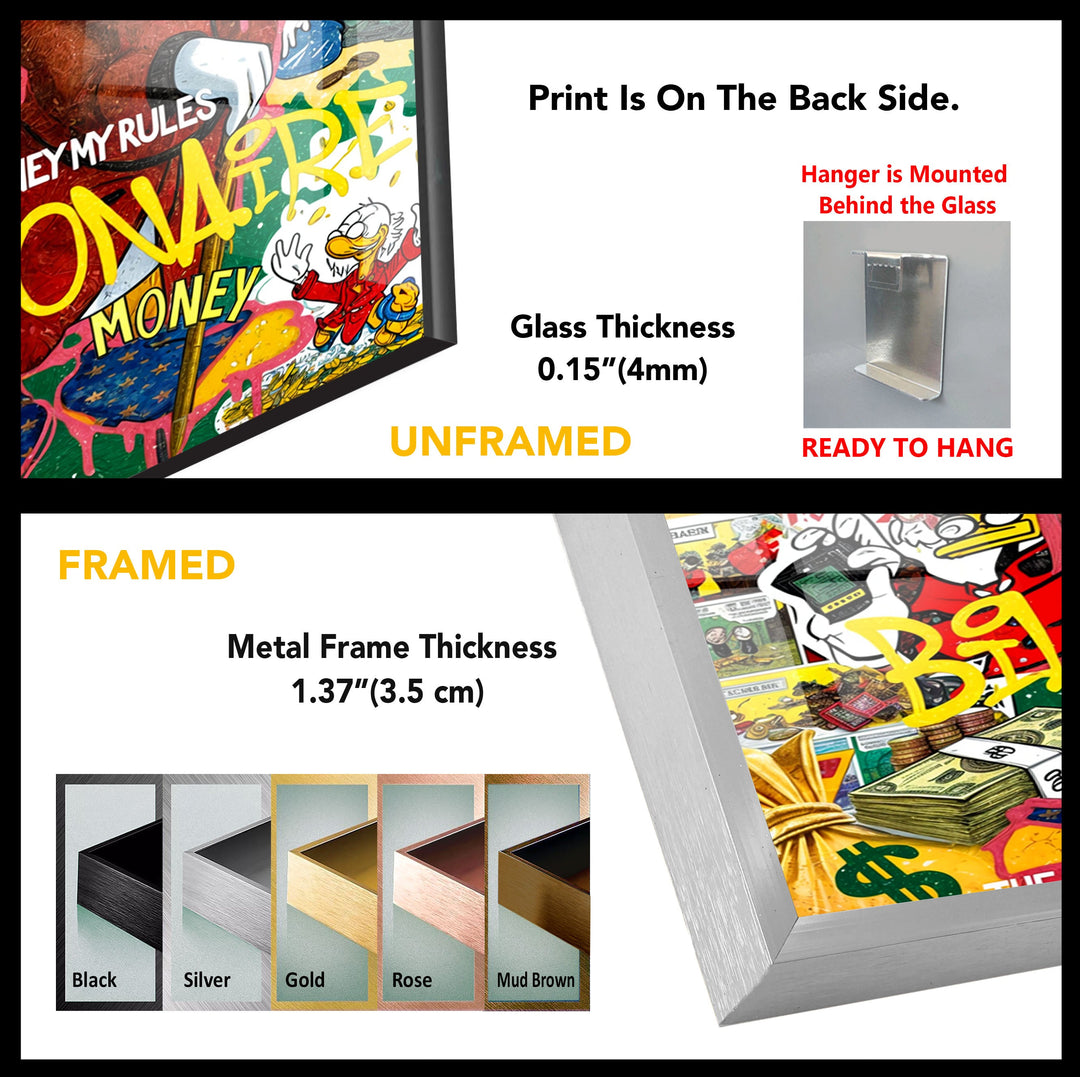 Forbes Billionaire Duck Glass Wall Art