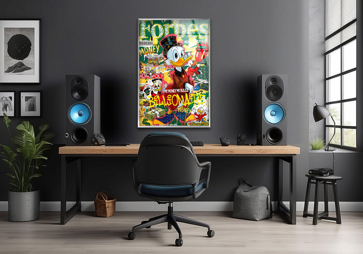 Forbes Billionaire Duck Glass Wall Art large glass photo prints, glass wall photos

