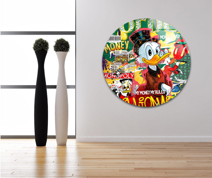 Forbes Billionaire Duck Glass Wall Art glass wall decor, glass wall art decor
