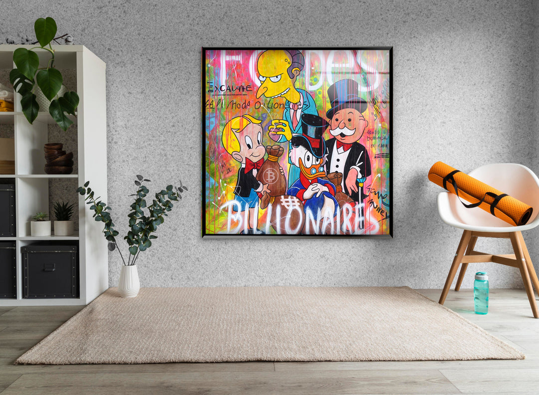 Forbes Billionaires Glass Wall Art custom glass pictures, glass art prints
