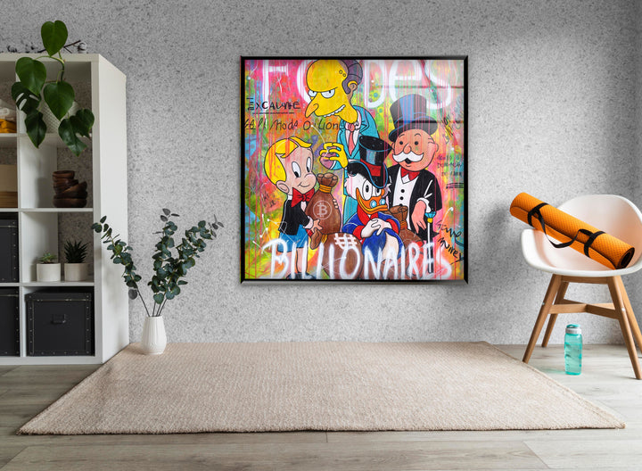 Forbes Billionaires Glass Wall Art custom glass pictures, glass art prints
