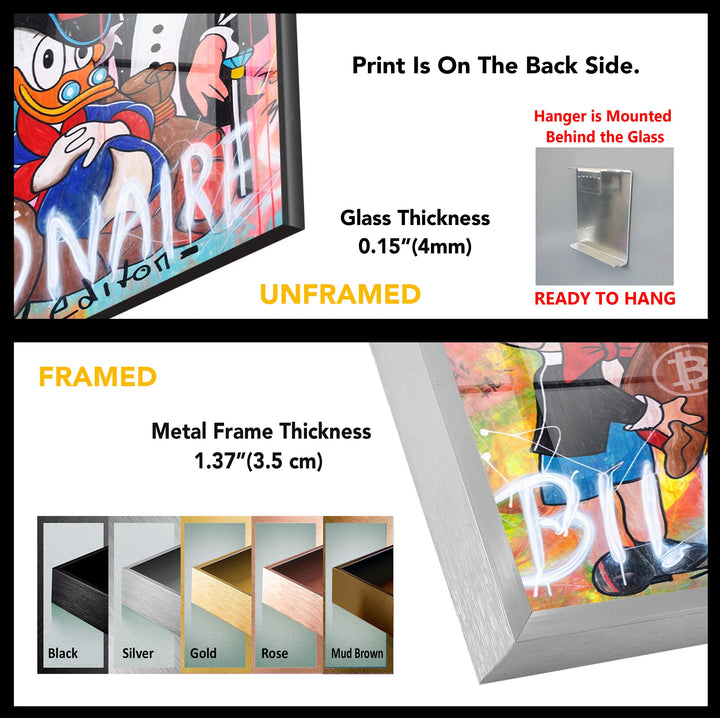 Forbes Billionaires Glass Wall Art