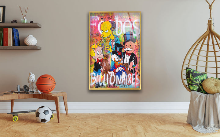 Forbes Billionaires Glass Wall Art print on glass, glass printed photos
