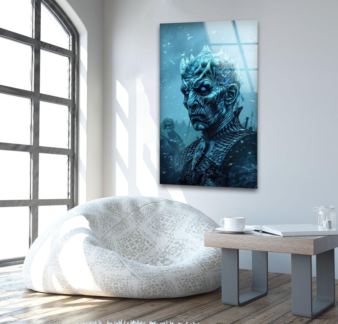Game of Thrones Army of The Dead Glass Wall Art glass art painting, glass art for the Wall
