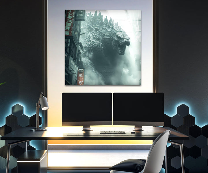 Godzilla Stunning Picture on Glass Collections