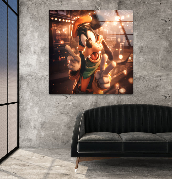 Goofy Art Glass Wall Art glass image printing, glass prints from photos