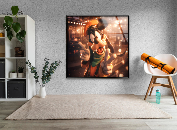 Goofy Art Glass Wall Art glass pictures for Wall, glass prints wall art