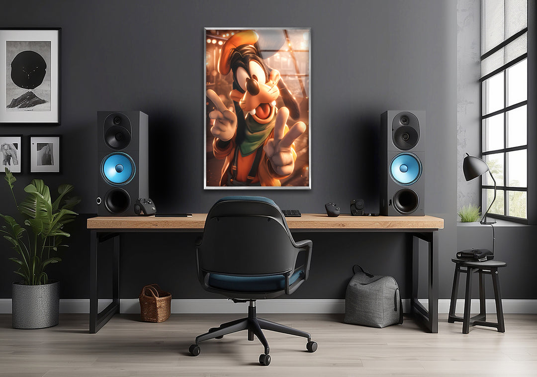 Goofy Art Glass Wall Art photo print on glass, prints on glass wall art