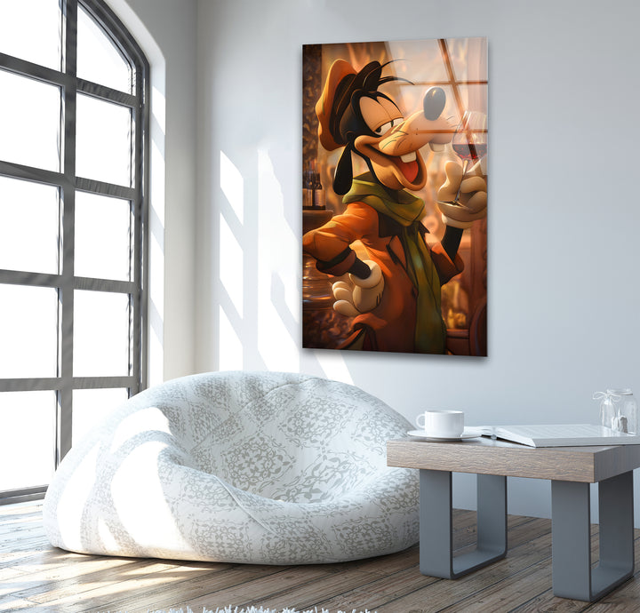 Intellectual Goofy Glass Wall Art stained glass wall art, stained glass wall decor
