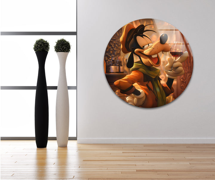 Intellectual Goofy Glass Wall Art glass art painting, glass art for the Wall

