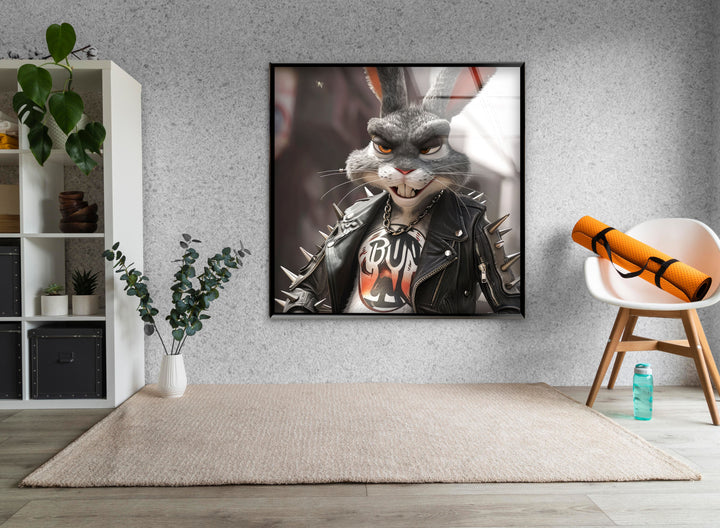 Gothic Rabbit Tempered Glass Wall Art - MyPhotoStation