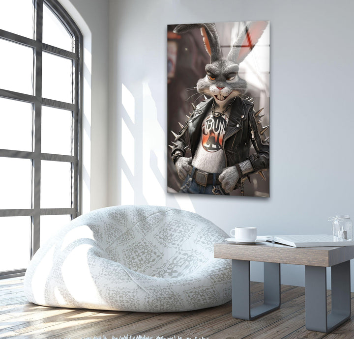 Gothic Rabbit Tempered Glass Wall Art - MyPhotoStation