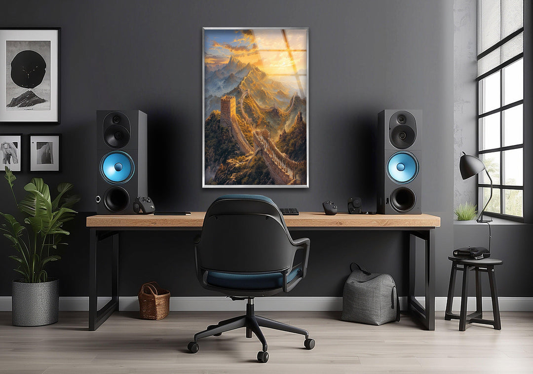 Great Wall of The China Glass Wall Art large glass photo prints, glass wall photos
