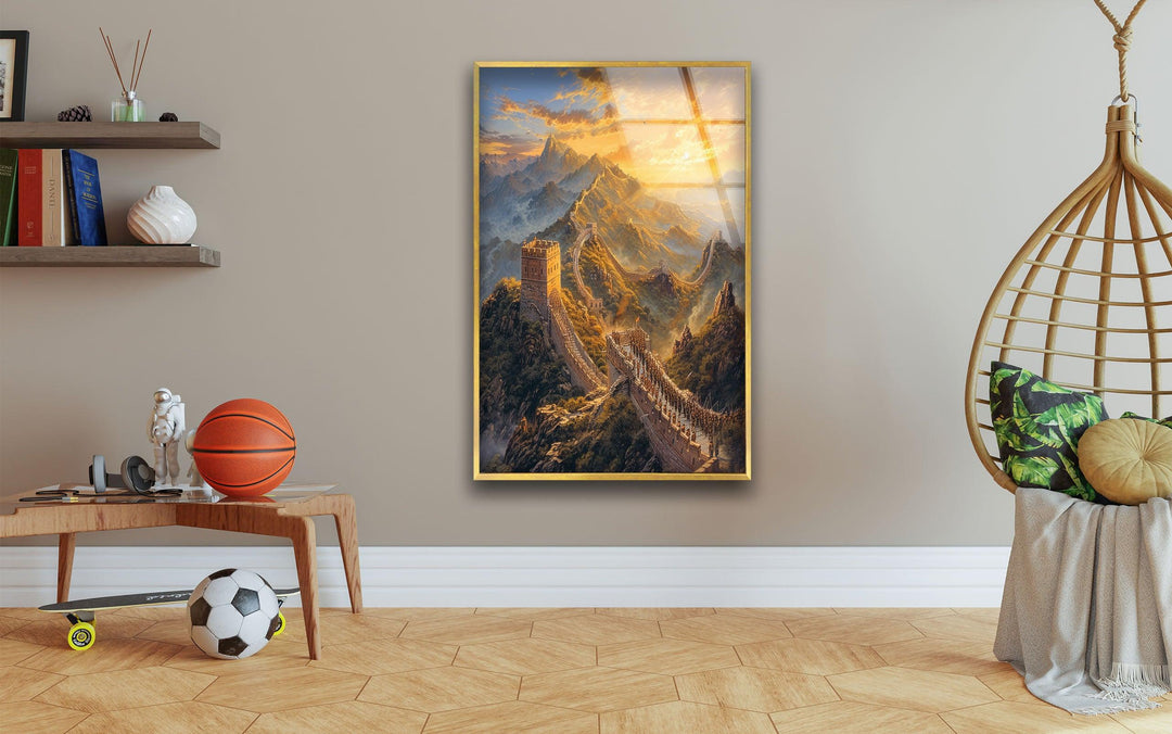 Great Wall of The China Glass Wall Art Glass Printing Wall Art, Print photos on glass
