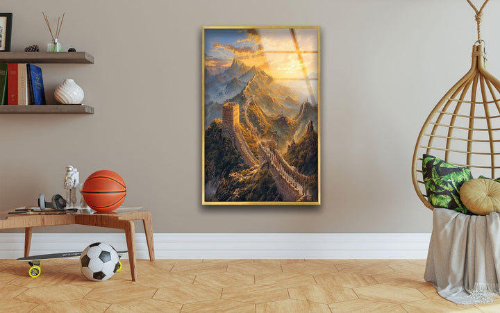 Great Wall of The China Glass Wall Art Glass Printing Wall Art, Print photos on glass
