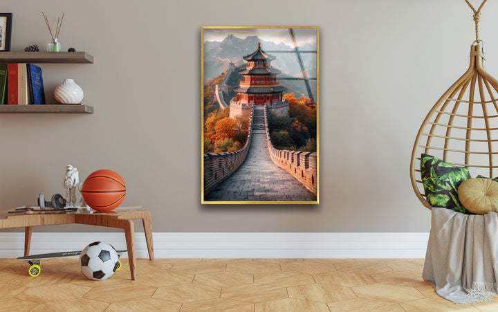 Great China Wall Glass Wall Art glass photo prints, glass picture prints
