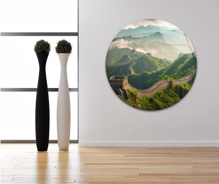 Wall of China Glass Wall Art photo print on glass, prints on glass wall art
