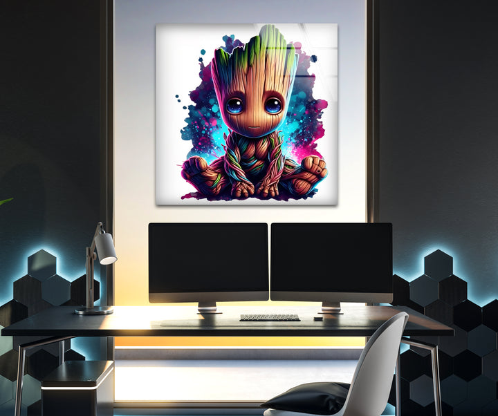 Superheroes art showcasing iconic characters brought to life with bold and vibrant designs
