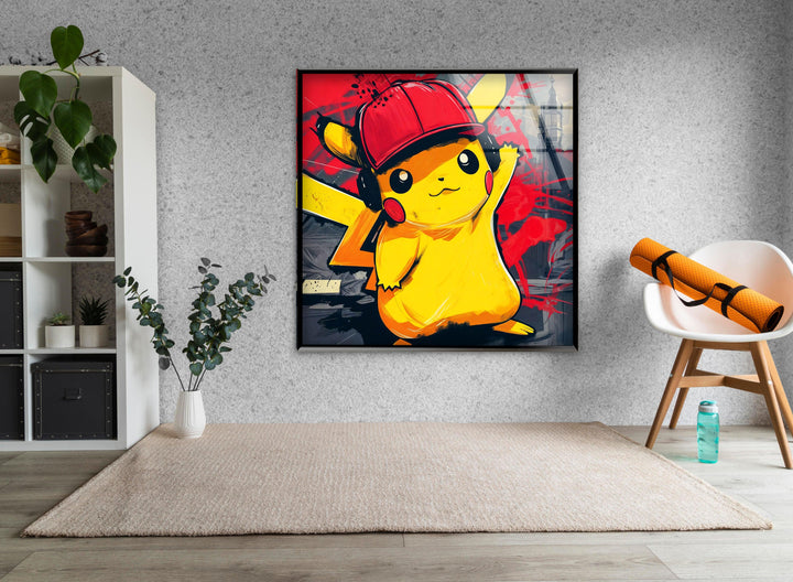 Gta Pikachu Glass Wall Art art glass wall art, glass wall art pictures
