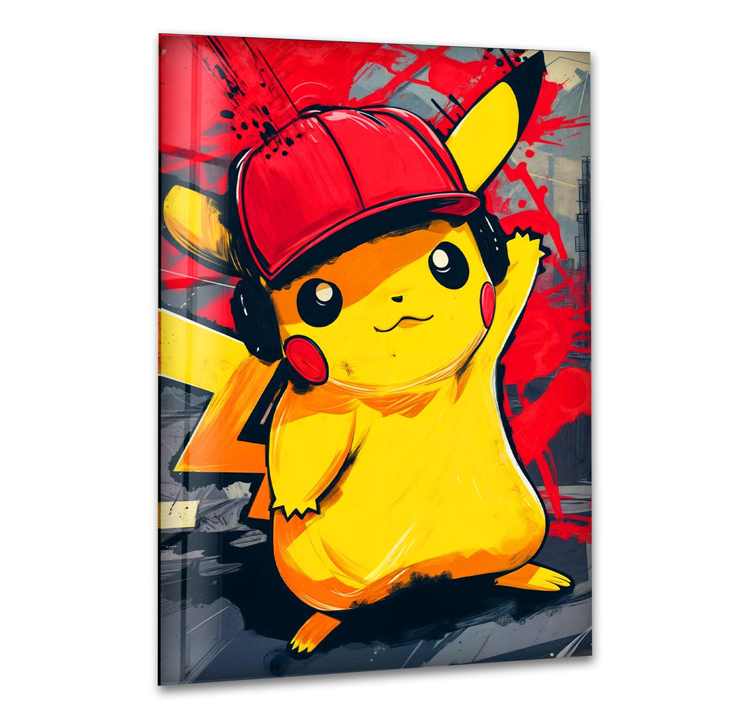 Gta Pikachu Glass Wall Art glass wall decor, glass wall art decor
